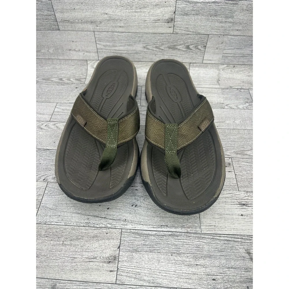KEEN Mens Flip Flops‎ Sandals Olive Green Size 8 Water Ready Outdoor